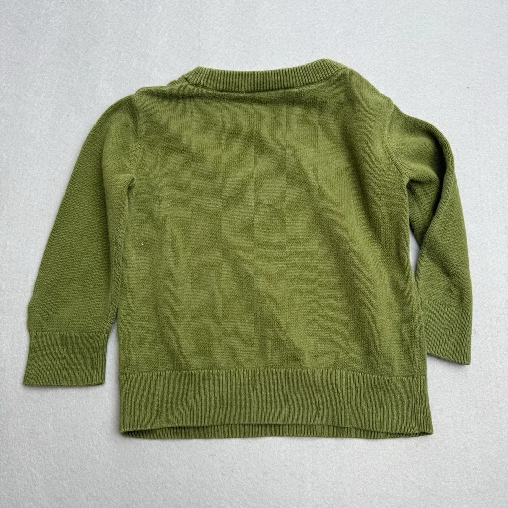 Baby Gap Disney Sweater 18-24M Mickey Mouse Green Long Sleeve Cotton‎ Toddler